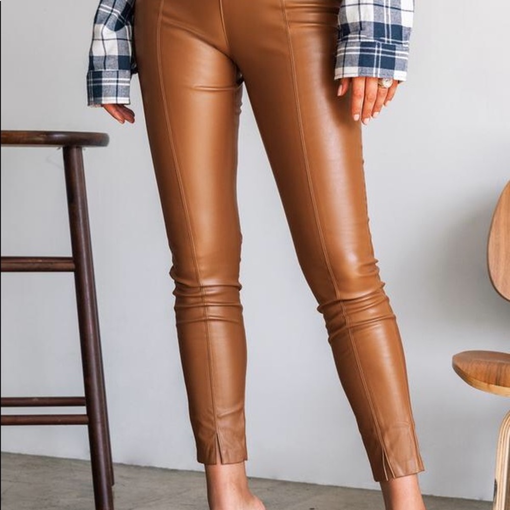 Miss Lola Faux leather pants
